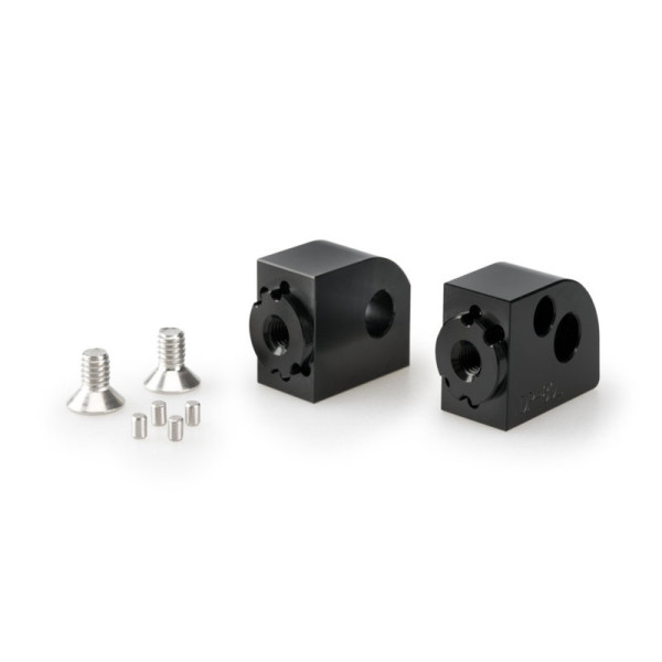 Puig Pillion Adjustable Footpeg Adaptors Black